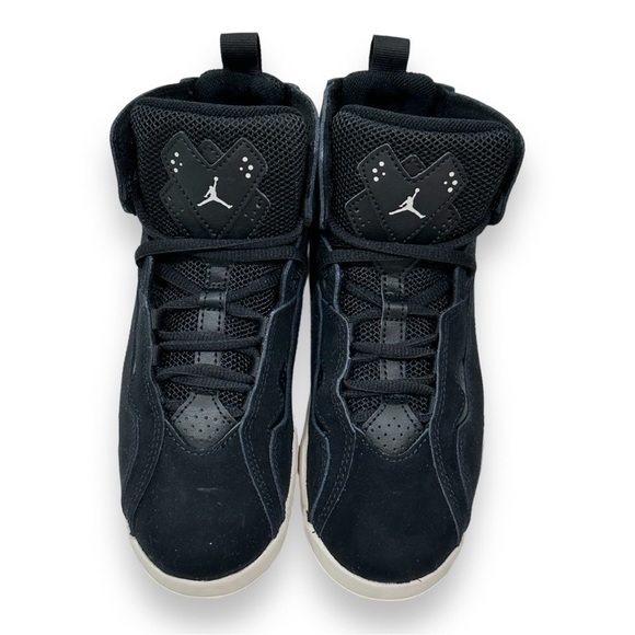 Jordan Little Kid's True Flight Black/Phantom-Anthracite size 1.5Y 20.5 cm - Picture 9 of 10